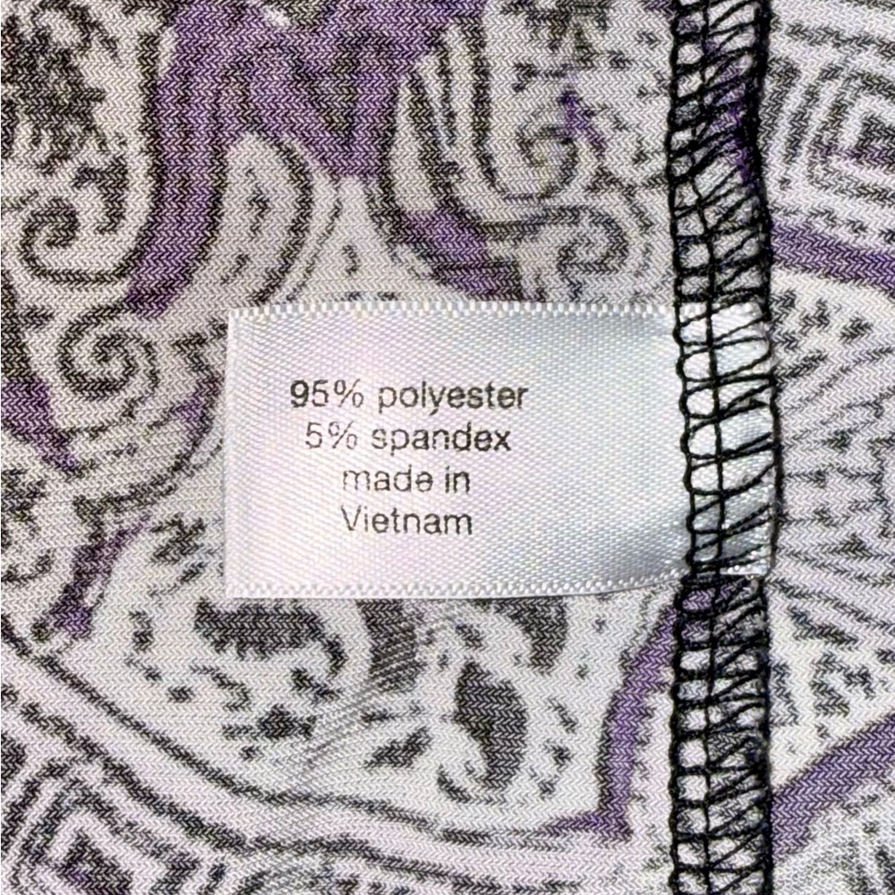 💜  Purple Paisley Pleated Swing Top – Size 26/28 💜 - Picture 4 of 8